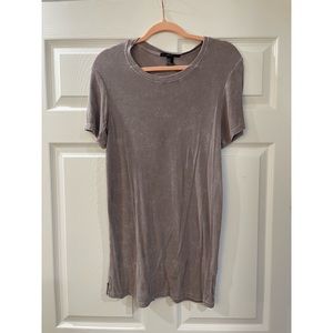 Forever 21 Greyish tinted stretchy t-shirt dress